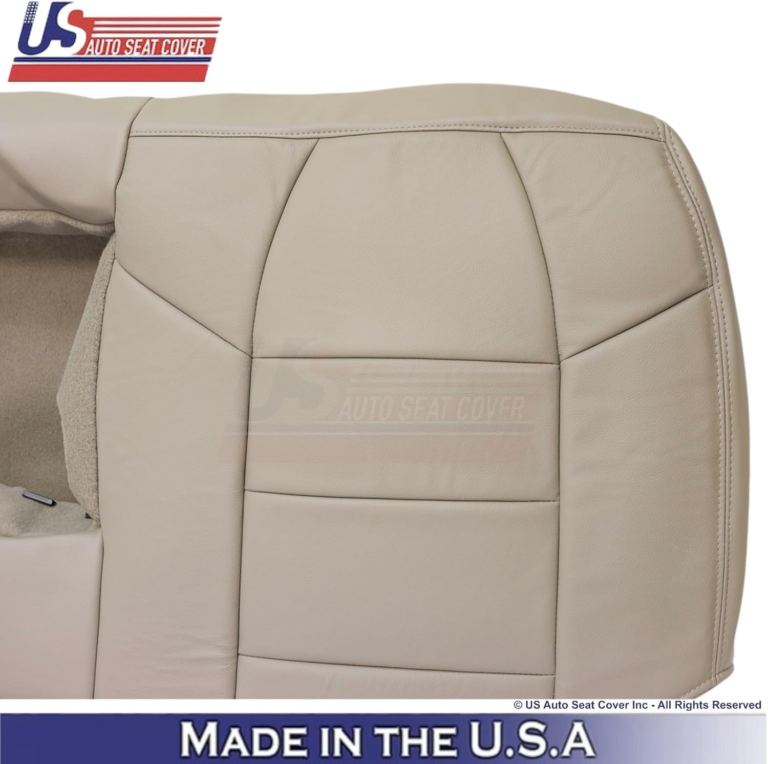 2003-2004 fits Ford F250 F350 Lariat Leatherette Rear Bench OEM Seat Covers Tan