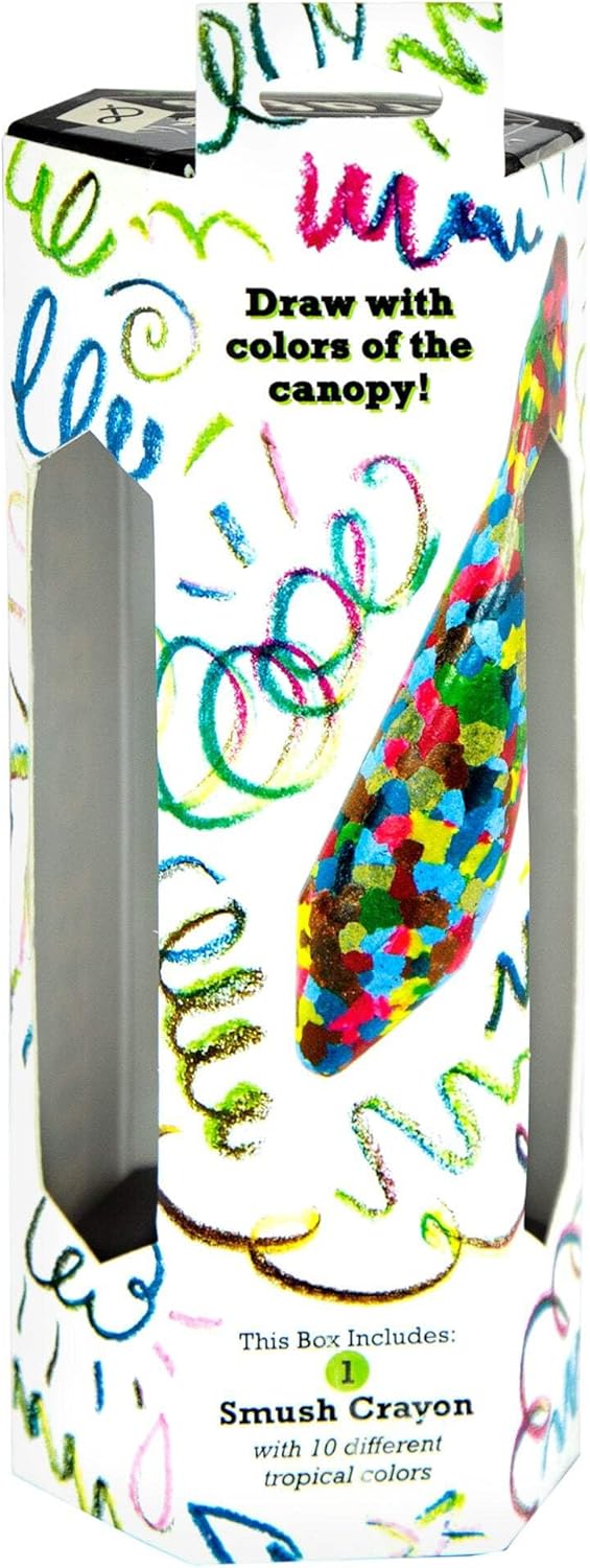 Smarts & Crafts Coloring Collection – Monster Coloring Cards and 12 Washable Markers with Carrying case, Rainforest Smush & Robot Smush Crayons – Creative Drawing Kit for Kids Ages 3+