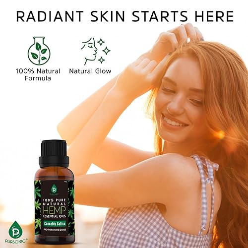 Miniatura 4 de Pursonic Aceite esencial natural puro  Aceite de aromaterapia para difusor, masaje, cuidado personal y fragancia del hogar, aceite perfumado a base