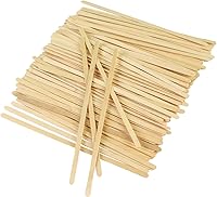 Vista 1 de Agitadores de café de madera, 1000 unidades, 7 pulgadas, desechables, biodegradables, naturales, redondos, madera de abedul, agitador ecológico