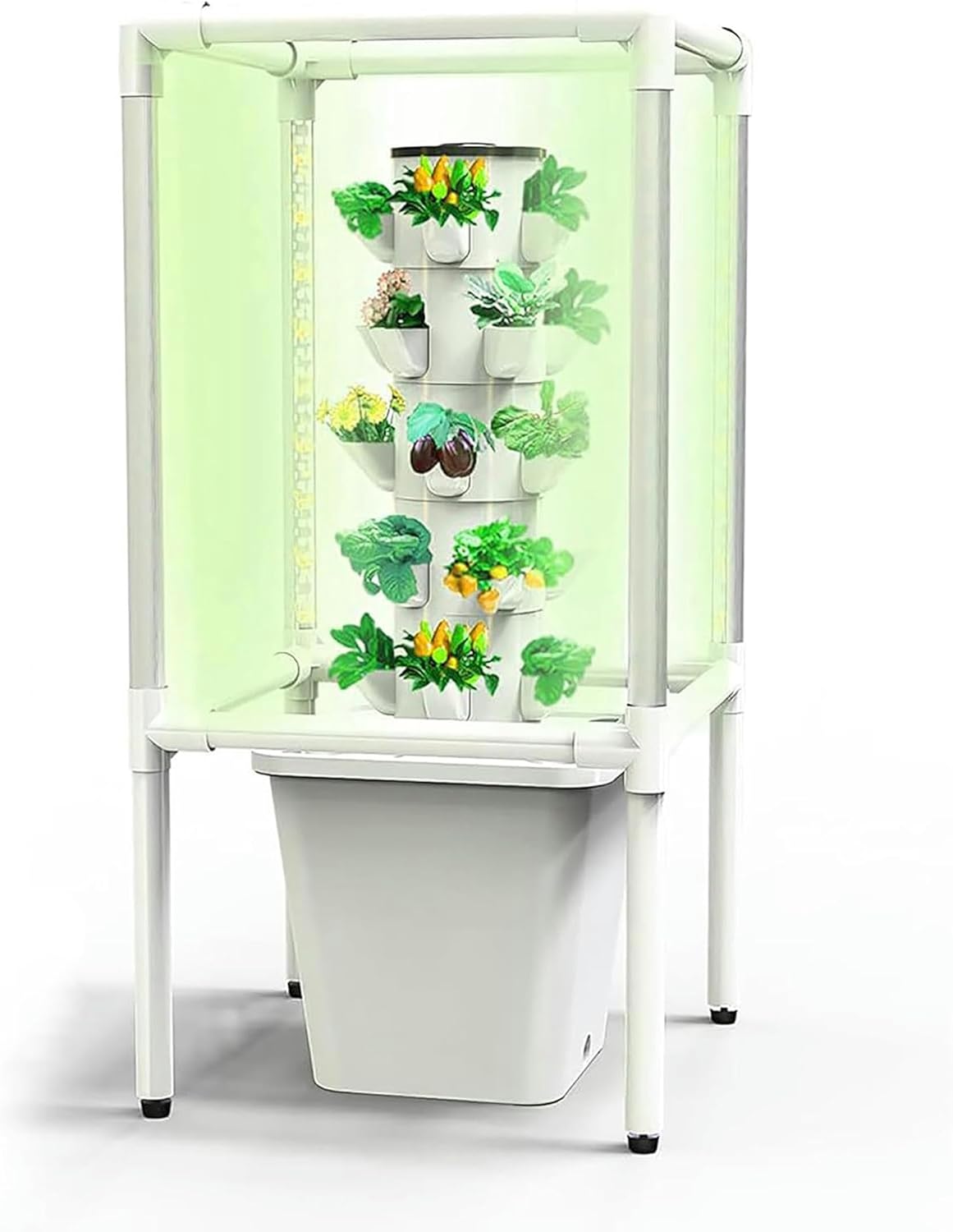 Smart Garden of Garden Hydroponic Culture, 30 -Capsules Plant Germination Kit, Hydroponic Tower with LED Growth Light, Airóni Cultivation Kit