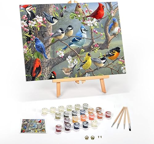 Miniatura 153 de Ledgebay - Pintura por número para adultos – Kits de pintura por números, pintura sin arrugas por números para adultos principiantes, 12 x 16