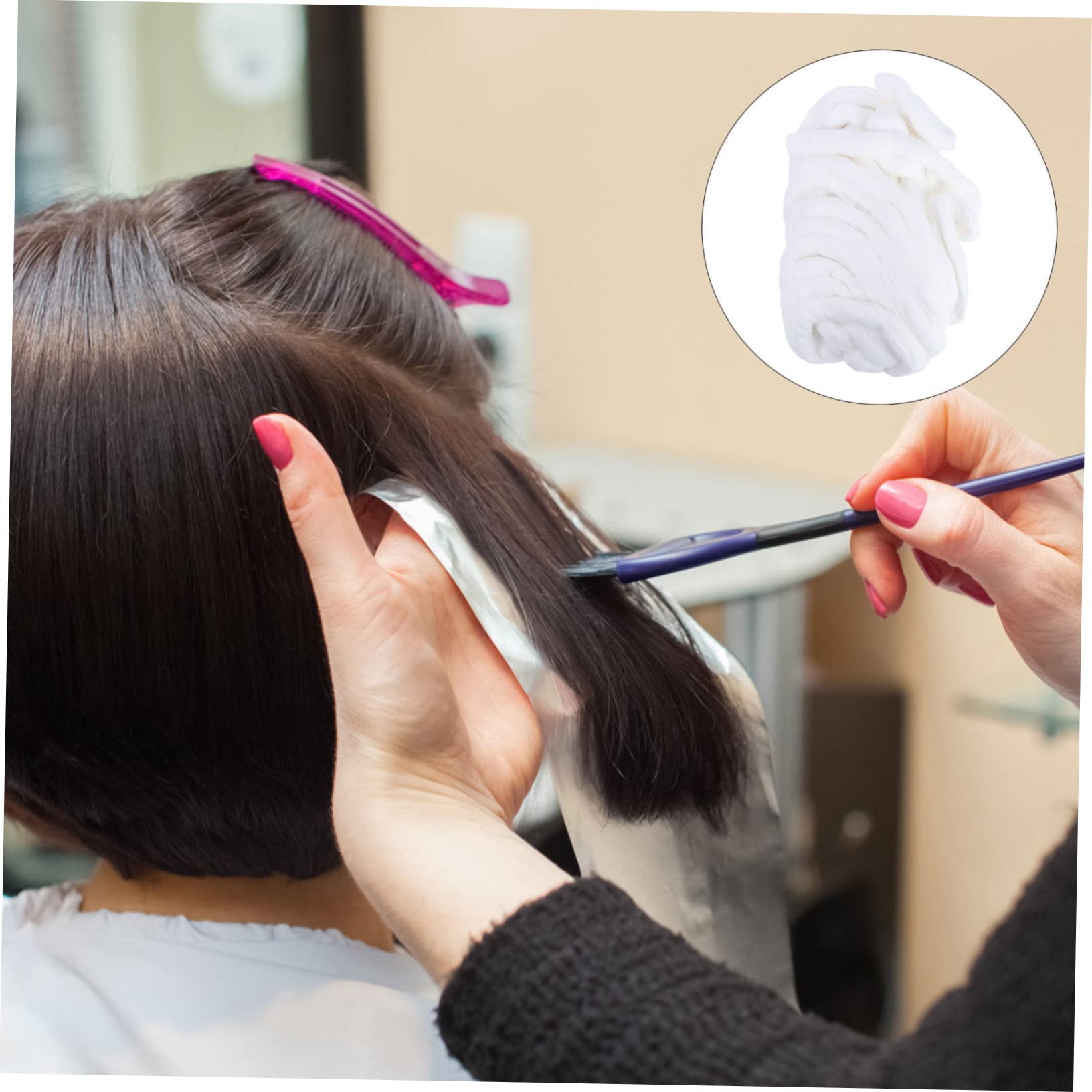 Didiseaon 3 Strisce Di Cotone Assorbenti Per Parrucchieri Strisce Cotone Per Degreasing e Rimozione Makeup Confezione Per Saloni Di Bellezza e Uso Domestico