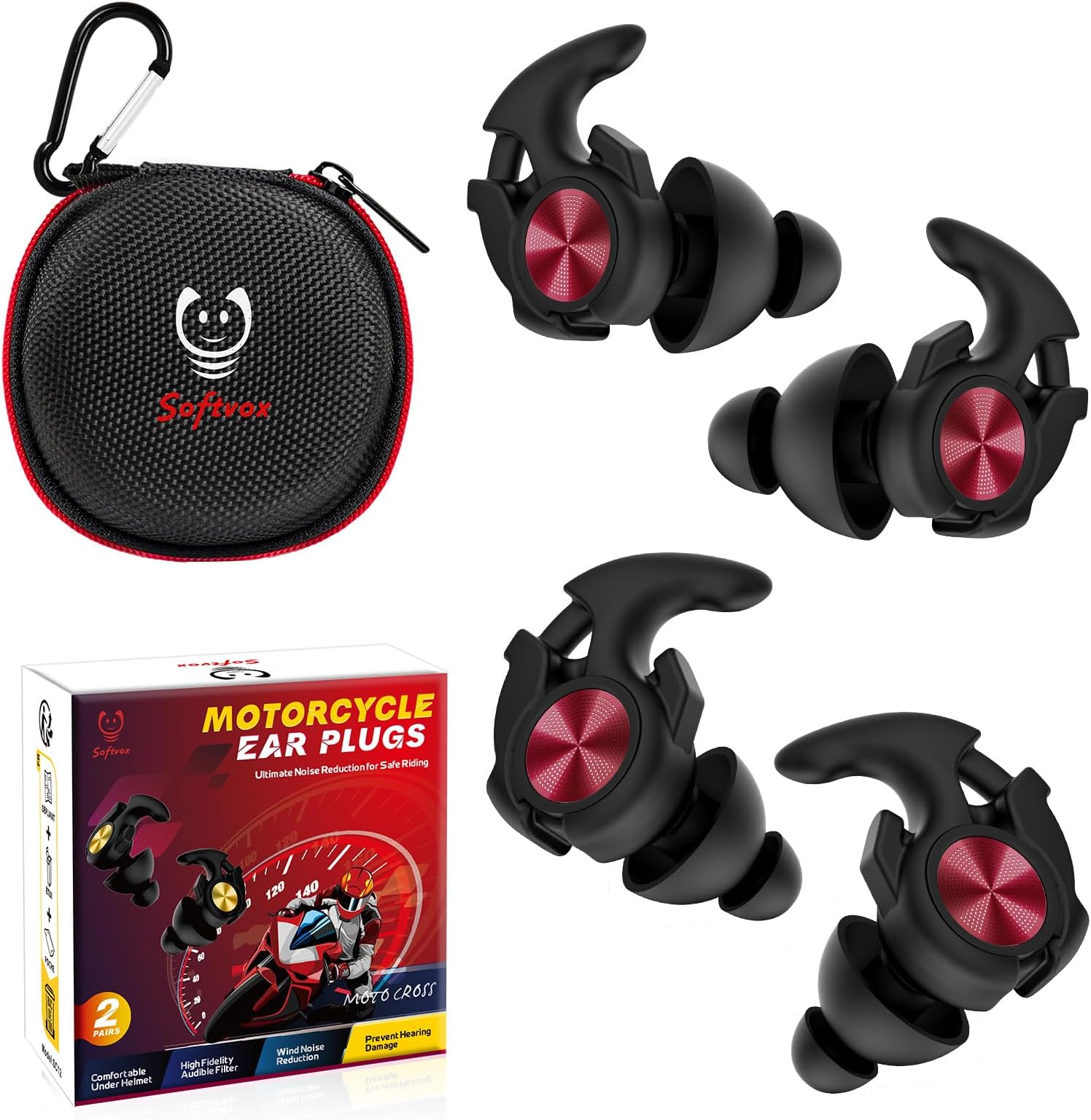 EarPeace Moto PRO Reusable Motorcycle Earplugs