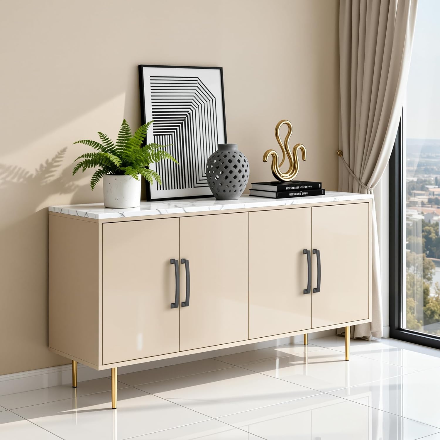 Lardmon 10 Pack 5 Inch(128mm) Hole Center Matte Dark Gunmetal Gray Modern Cabinet Pulls Solid Arch Drawer Pulls Kitchen Cabinet Handles Kitchen Cabinet Hardware Bathroom Vanity Pulls, Gray(5x10)