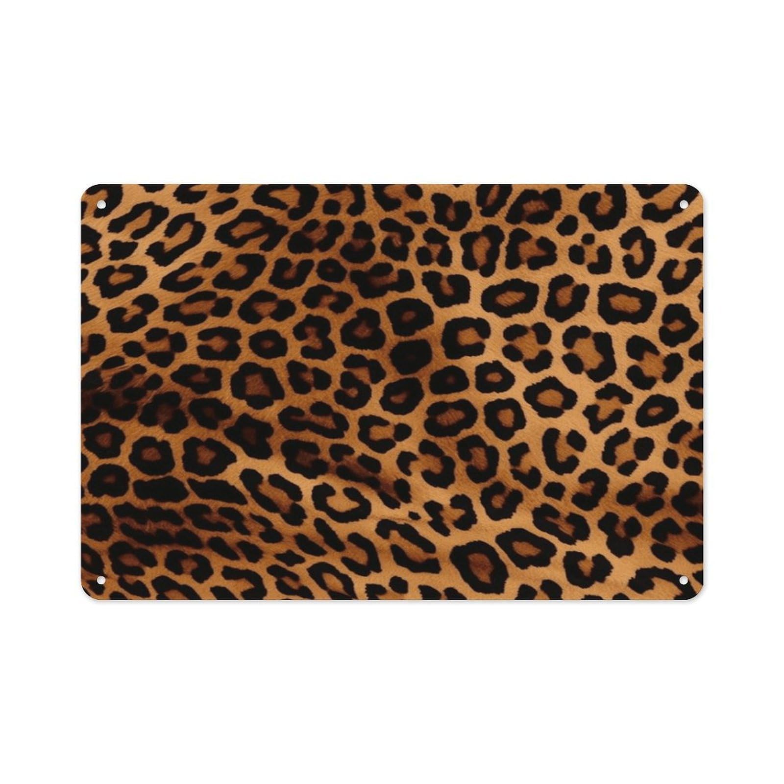 VstaDank Vintage Metal Sign Sublimation Aluminum Cool Cheetah Leopard Plaque Sign Weatherproof Art Decorative Wall Plate Boho Aluminum Wall Hanging Decor Retro Poster Plaque 8x12in