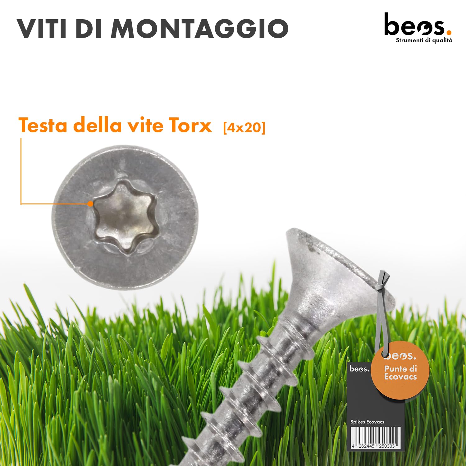 Punte in acciaio inossidabile premium beos per Ecovacs - finitura lucida, fori per viti ribassati, sbavati, per i modelli Ecovacs GOAT Serie-A, Serie-O e Serie-G1 Trazione robot falciatore