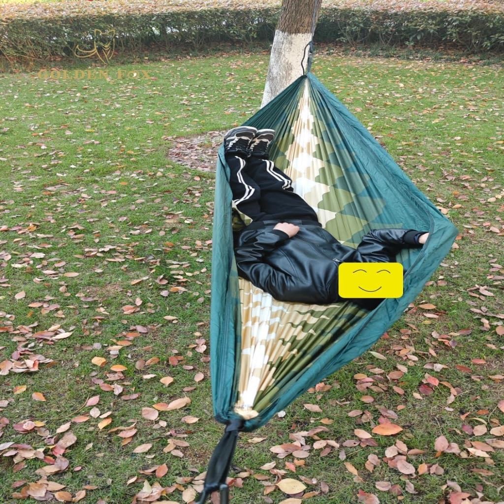Amaca da campeggio leggera in tessuto paracadute, amaca singola per viaggi zaino in spalla escursionismo (bianco)