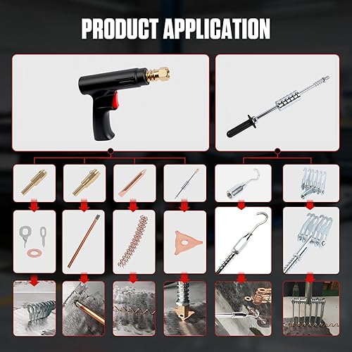 Miniatura 6 de AM PRO - Kit de extractor de abolladuras para soldador por puntos, 110 V, 3500 W, 4200 A, máquina de soldadura automática con 5 modos de soldadura,