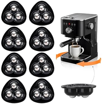 Self Adhesive Caster Wheels 8 Pcs, 360 Rotation Appliance Slider, Universal Appliance Rollers Caster Wheels for Kitchen, Furniture, Coffee Maker, Countertop, Furniture, Storage Box