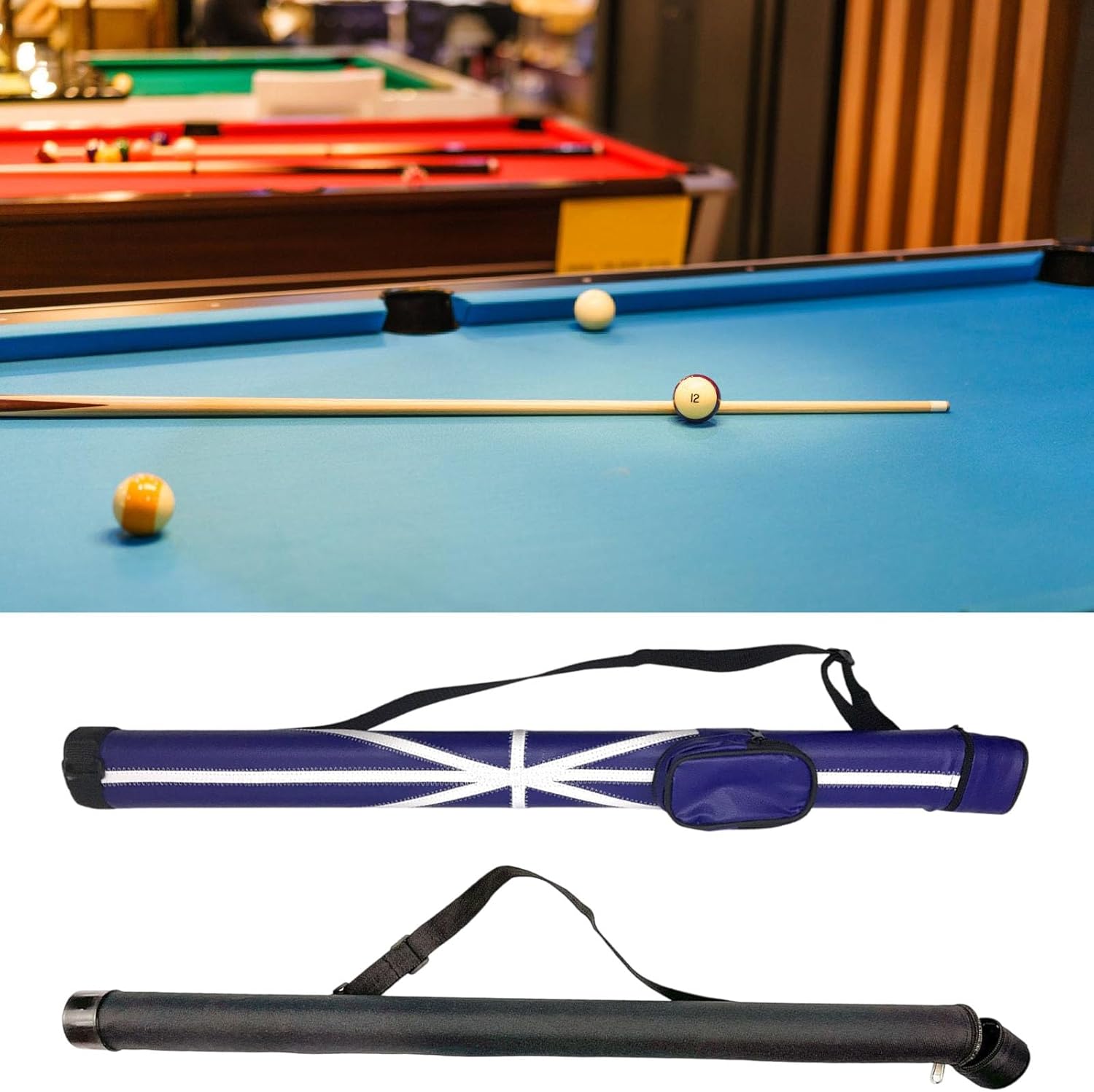 Compacts Pool Cue Protective Case Professional Billiard Protective Case for Billiard Enthusiasts Professional Tournament Box