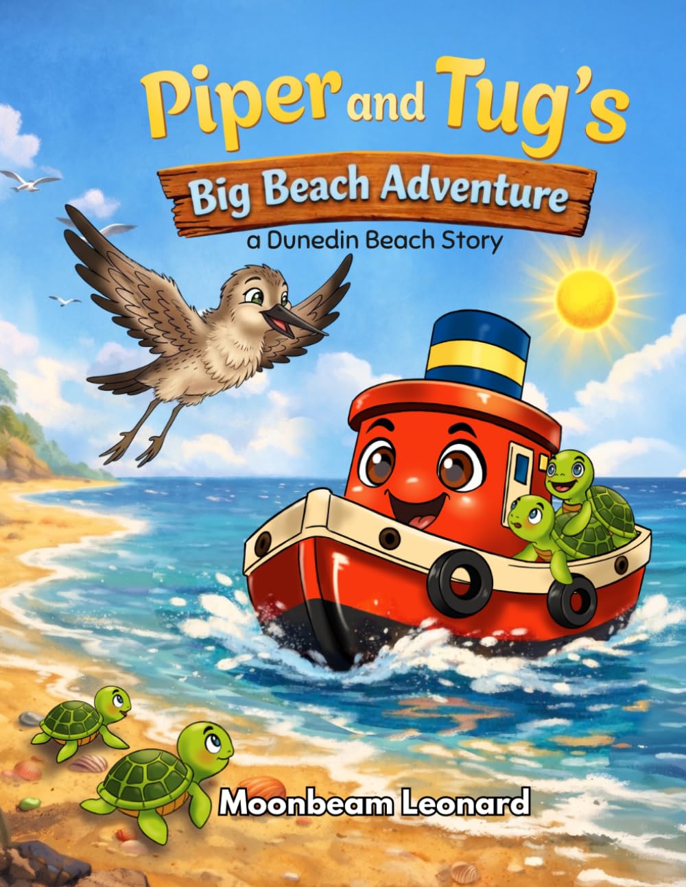 Piper and Tug’s Big Beach Adventure: A Dunedin Beach Story