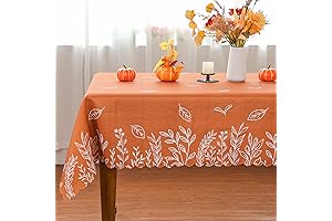 Siilues Square Fall Tablecloth for 60x60 Inch Tables