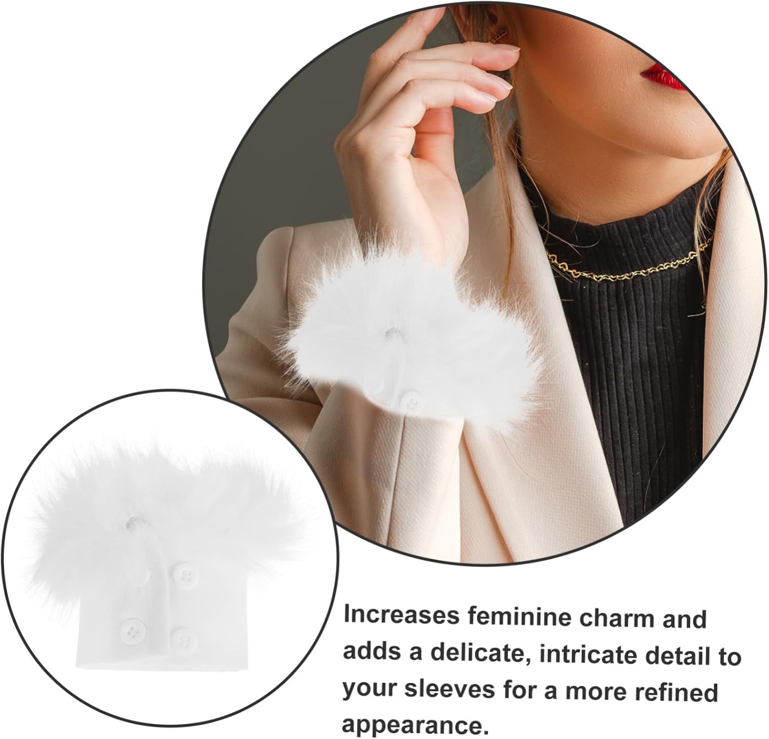 Didiseaon Faux Fur Arm Warmers Plush Wrist Cuffs for Women Cozy Winter Fuzzy Covers for Stylish Warmth for Autumn Winter Fashion Outfits for Parties Daily Wear