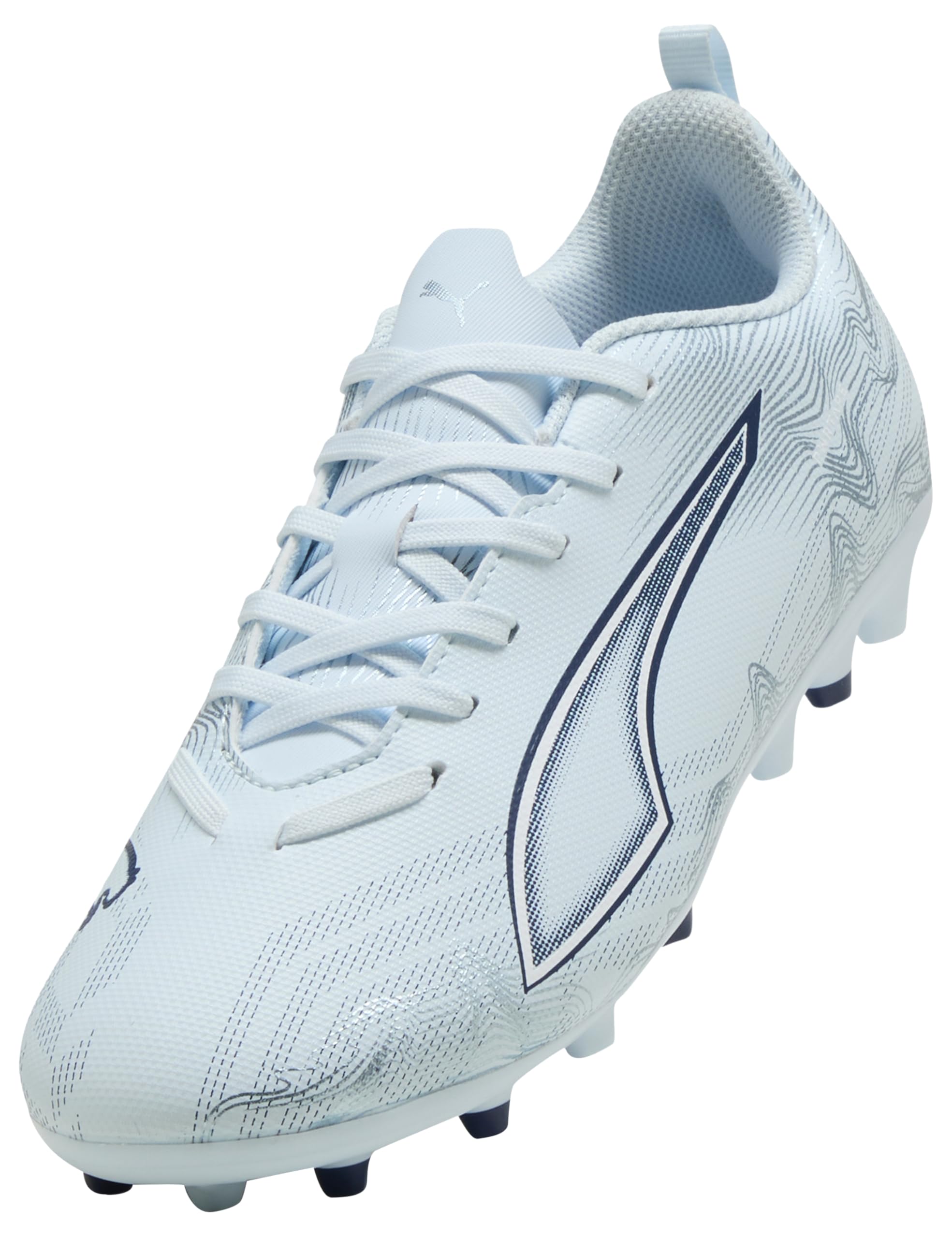 Puma Ultra 6 Play MG JR Scarpe da Calcio, Icy Blu, Bianco-Blu, 1.5 UK, Icy Blue Puma Bianco Blu Gioiello, 34 EU