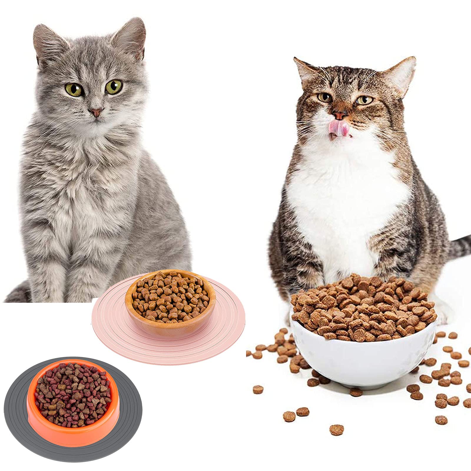ZEACCT 2-Pack Silicone Feeding & Hydration Trays, Non-Slip Pet Dining Protectors - Image 2