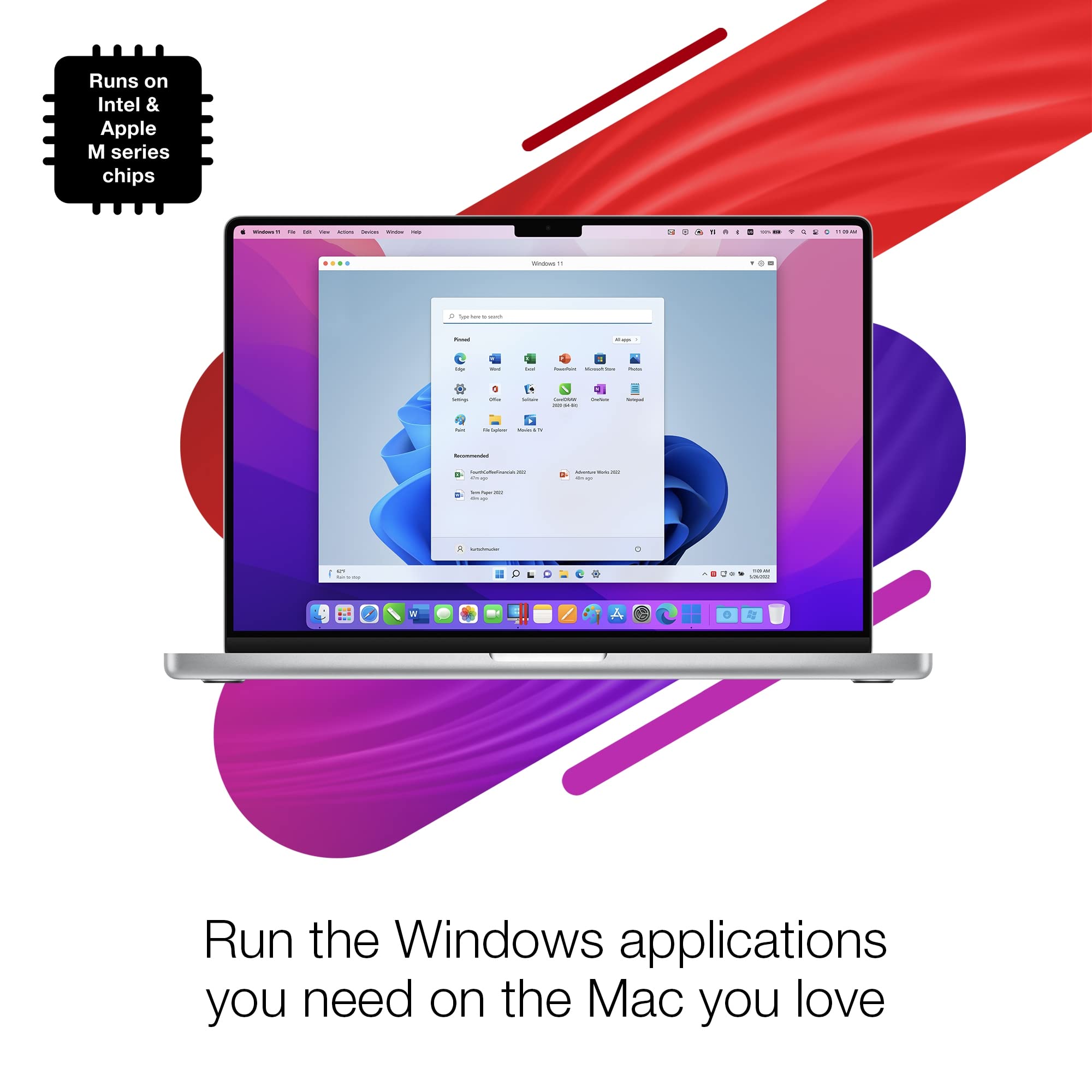 Parallels Desktop 19 per Mac, Standard, Esegui Windows su Mac, Download digitale