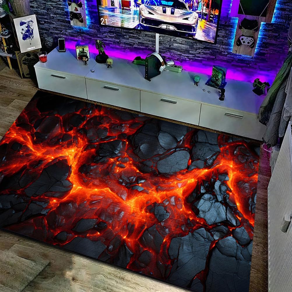 Juxdzishw R 3D Optical Illusion Ug - Vortex Illusion Floo Mat Fo Doo Entrance, Bathroom, Stairs, Playroom, Living Oom, O Area,,80 * 120