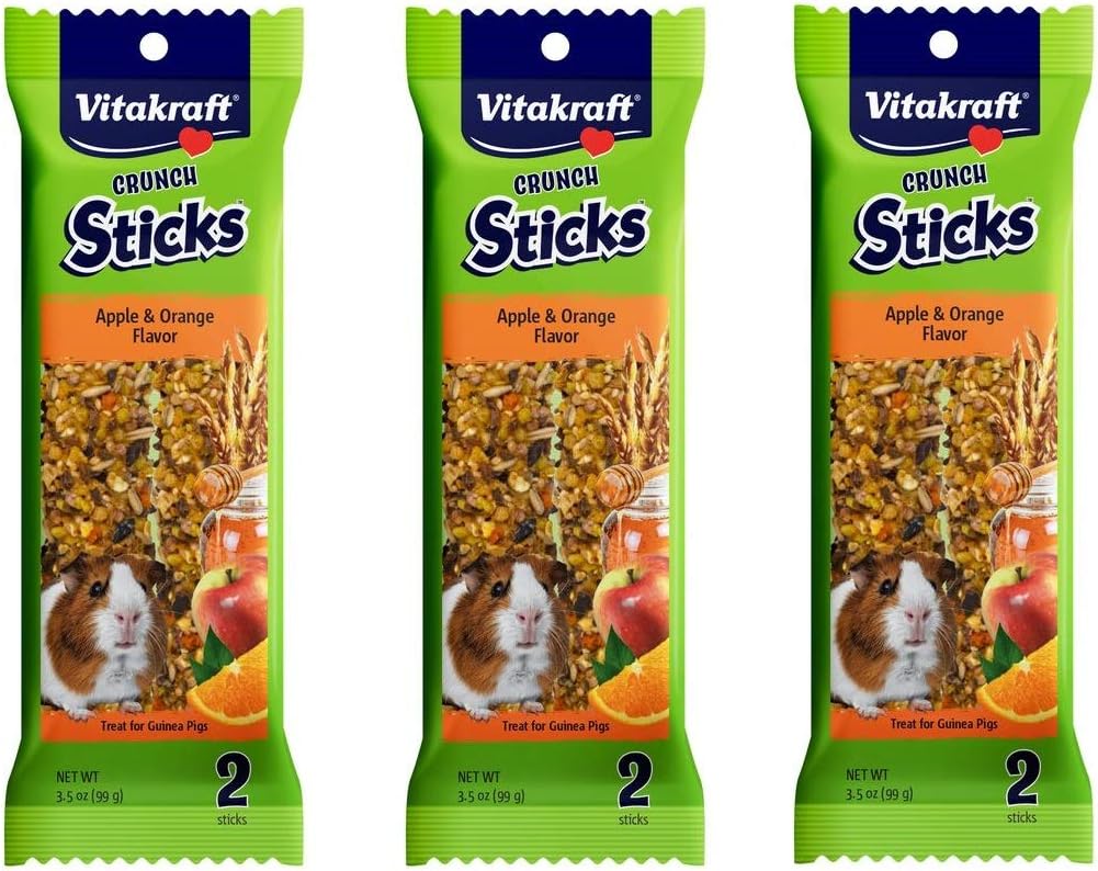 Vitakraft 6 Pack of Crunch Sticks, Variety Pack of Popped