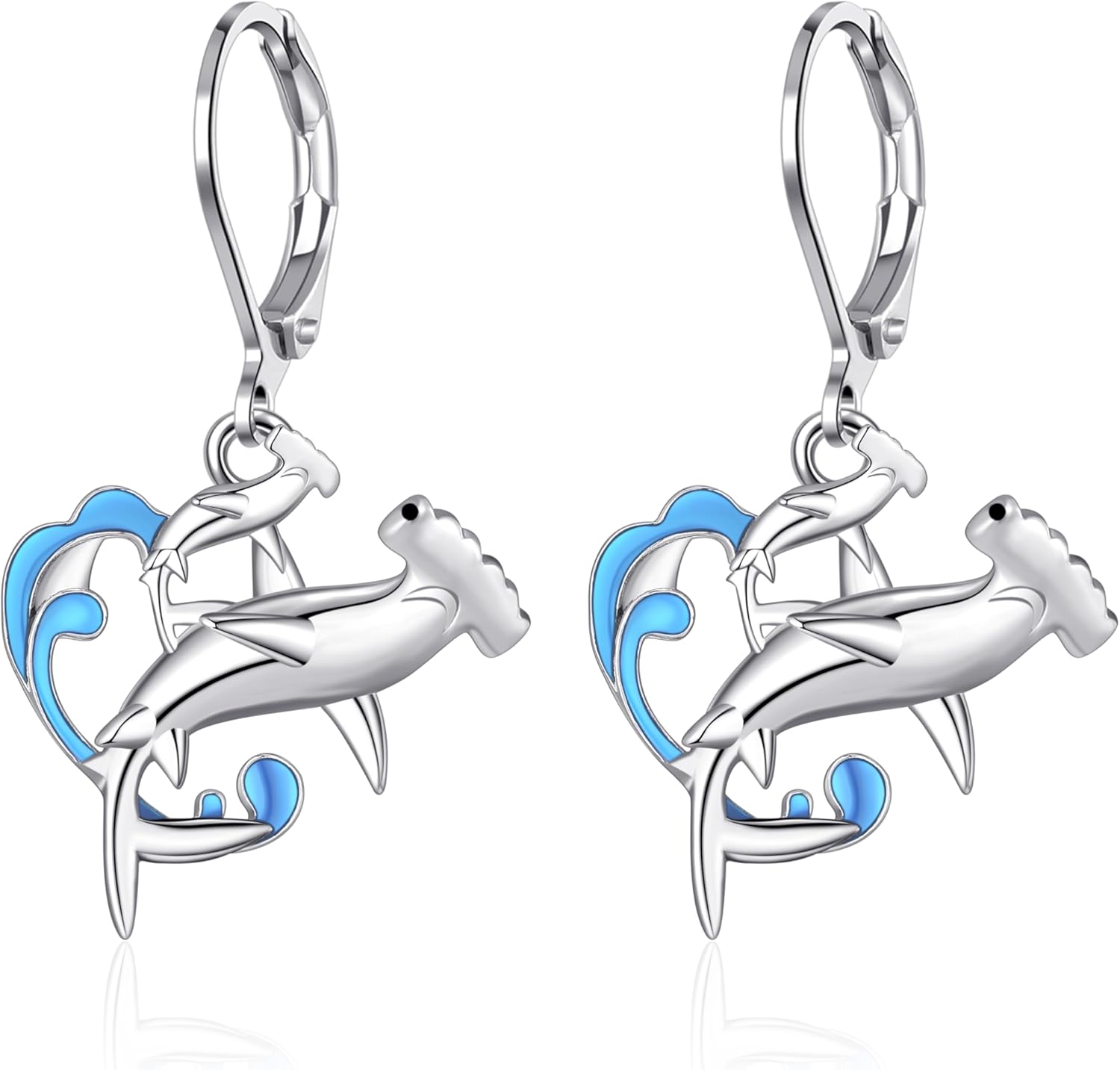 Sea Animal Earrings Orca/Stingray Leverback Earrings Ocean Animal Jewelry Animal Gifts for Women Daughter Birthday