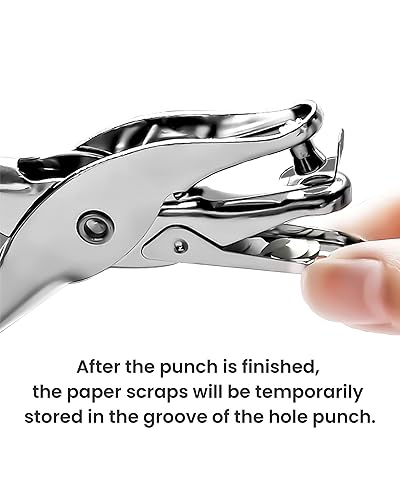 Miniatura 4 de 2 perforadoras de agujero, perforadoras de un solo agujero de 1/4 pulgadas y 1/8 pulgadas, perforadora de agujero individual MoHern para