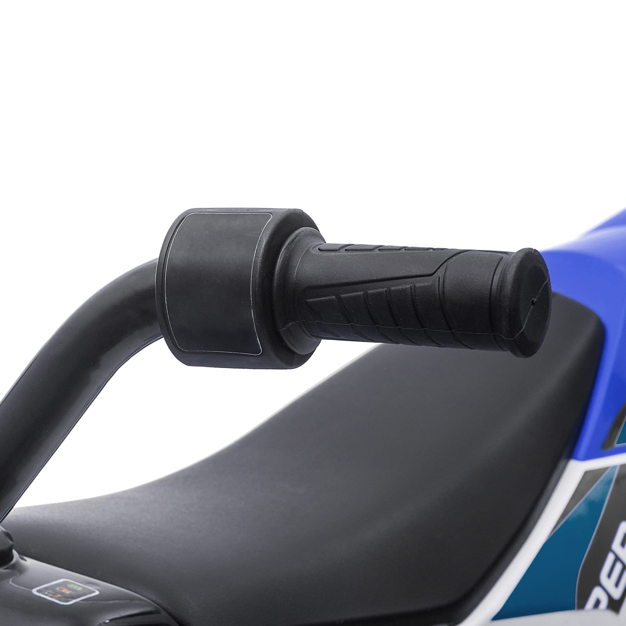 HOMCOM Moto Eléctrica para Niños de +3 Años 12V Moto de Juguete Infantil con 2 Ruedas de Equilibrio Velocidad Máx. 8 km/h Arranque Suave 106,5x51,5x68 cm Azul