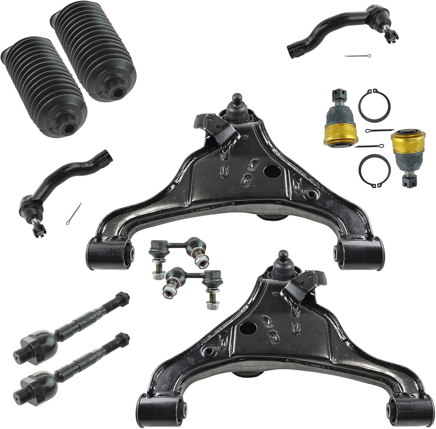 TRQ Steering & Suspension Kit Control Arms Ball Joints Sway