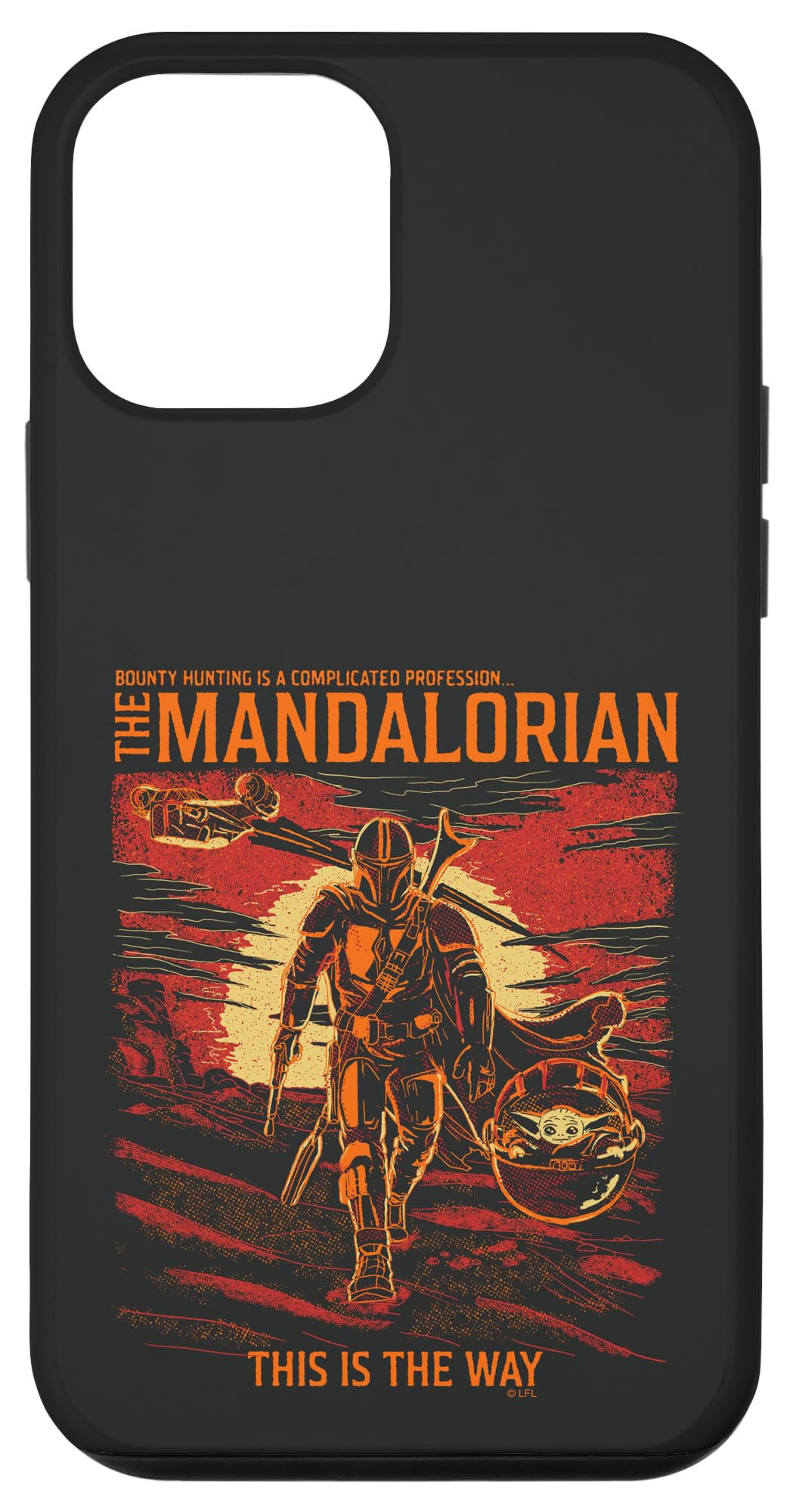 Coque iPhone 12 mini Star Wars antichoc Mandalorian Sunset durable