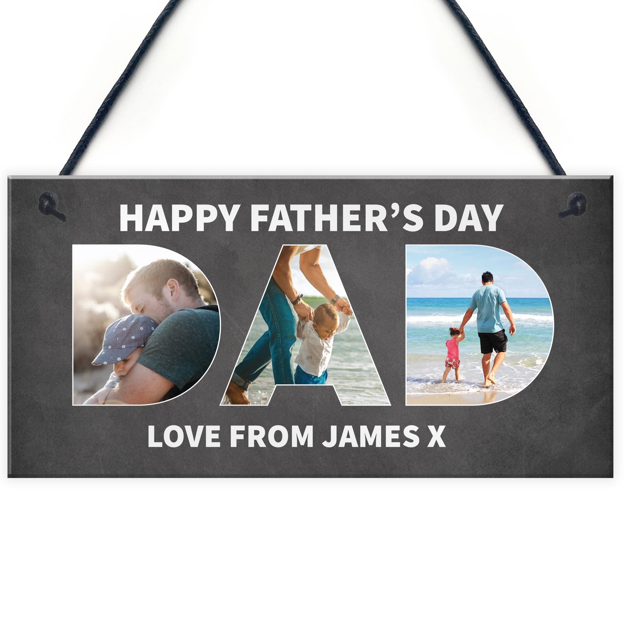 Red Ocean PERSONALISED DAD PLAQUE, DAD GIFTS For Fathers Day, Fathers Day Gift For Dad From Daughter Son, Novelty Gift For Dad, Gifts For Dad, Present Idea For Dad Keepsake
