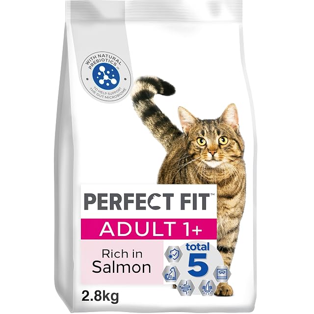 Alimento seco para Gatos Adultos a Partir de 1 año - Salmón, 2,8 kg (3 Bolsas)