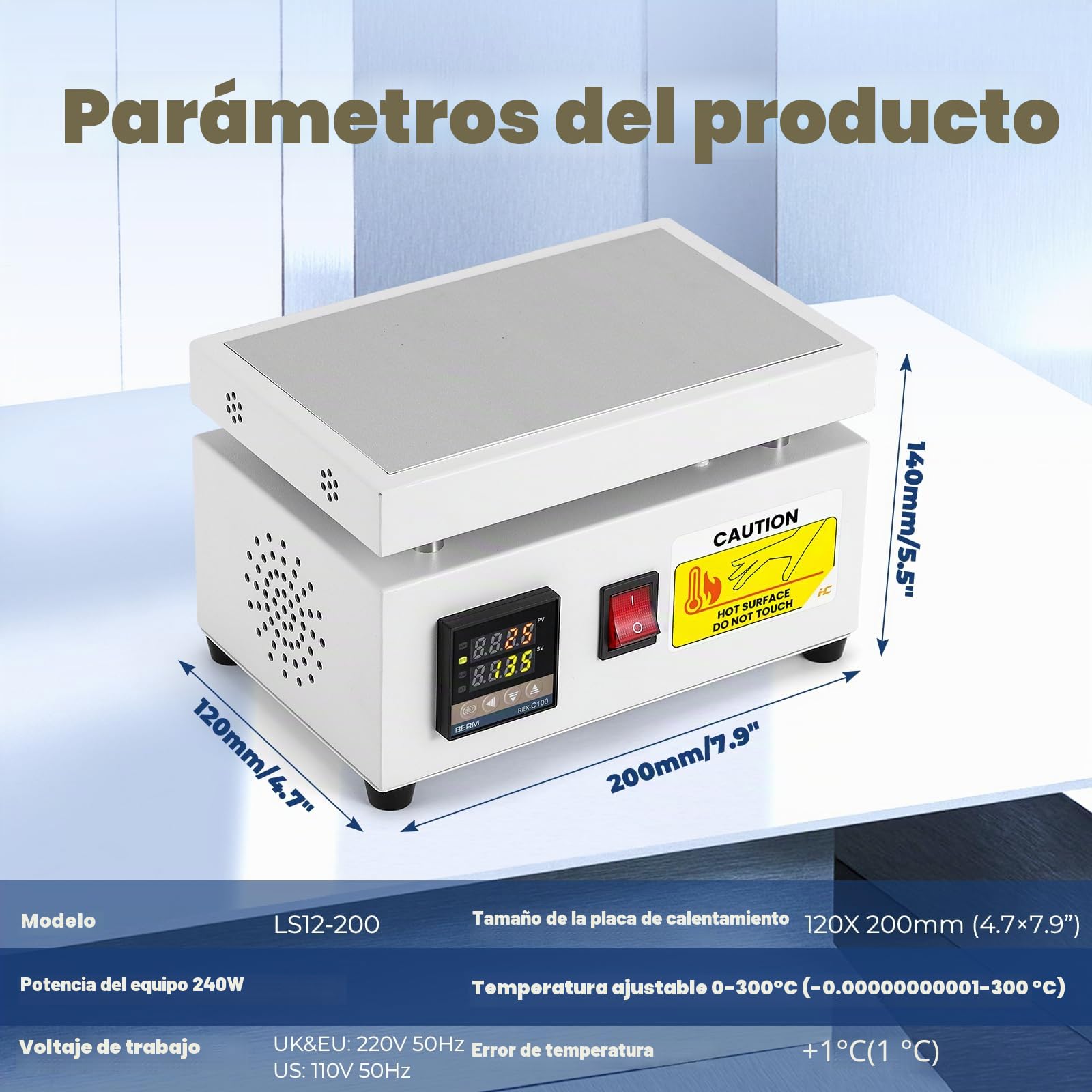 Hanchen Máquina de envoltura en celofán Máquina de sobreenvoltura manual Máquina de sellado térmico de escritorio para película BOPP Perfume Cosméticos Caja de poker PVC (120x200 mm)