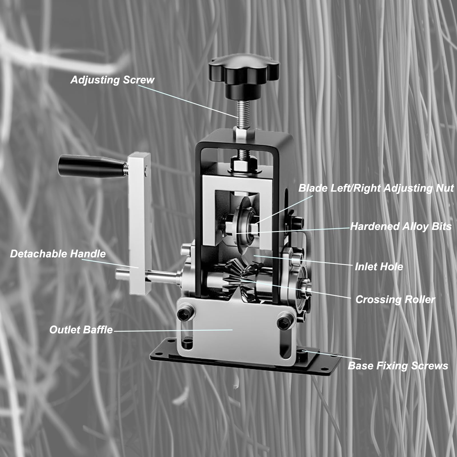 Spelacavi Elettrici Manuale/Automatico 1-25 mm, Spelafili per Riciclaggio Fili di Scarto Argento