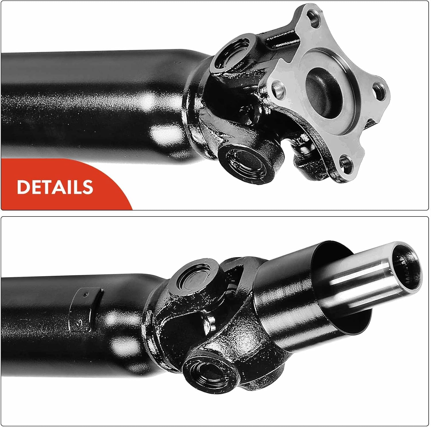 A-Premium Rear Drive Shaft Driveshaft Assembly Compatible with TITAN 2008-2015 Nissan V8 5.6L, [RWD, Crew Cab Pickup], Replace# 37000ZV00A, 37000ZJ00A, 88.07"-91.22" Prop Shaft