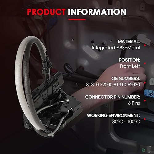 Miniatura 19 de CCIYU Front Left Driver Side Door Lock Actuator Compatible For Hyundai Sonata 2011 12 13 14 2015 Front Left LH Driver Side Door Lock Latch Actuator