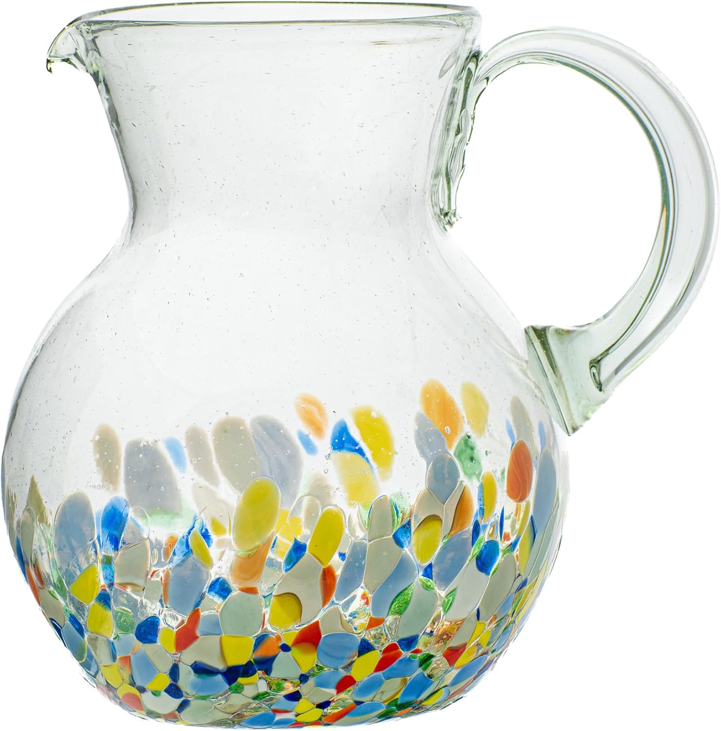 10 Strawberry Street Pueblo Mexican Glassware, Pitcher