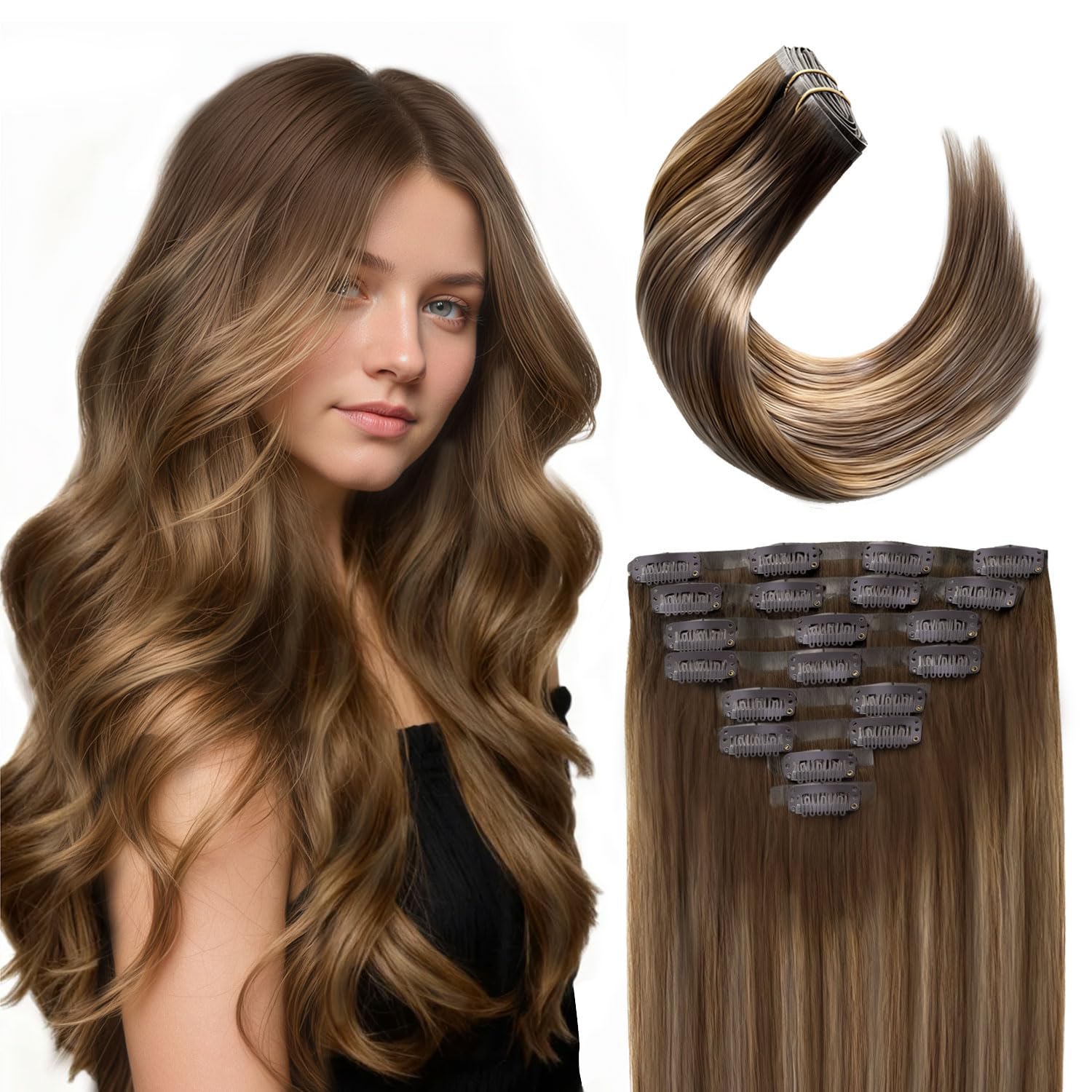 uMuse Invisi-PU Clip In Hair Extensions