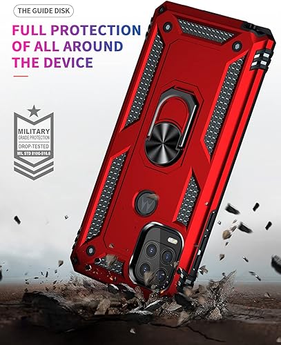Miniatura 6 de Androgate for Moto G Stylus 5G 2021 Case with HD Screen Protector, Military-Grade Ring Holder Stand Car Mount 16ft Drop Tested Protective Cover