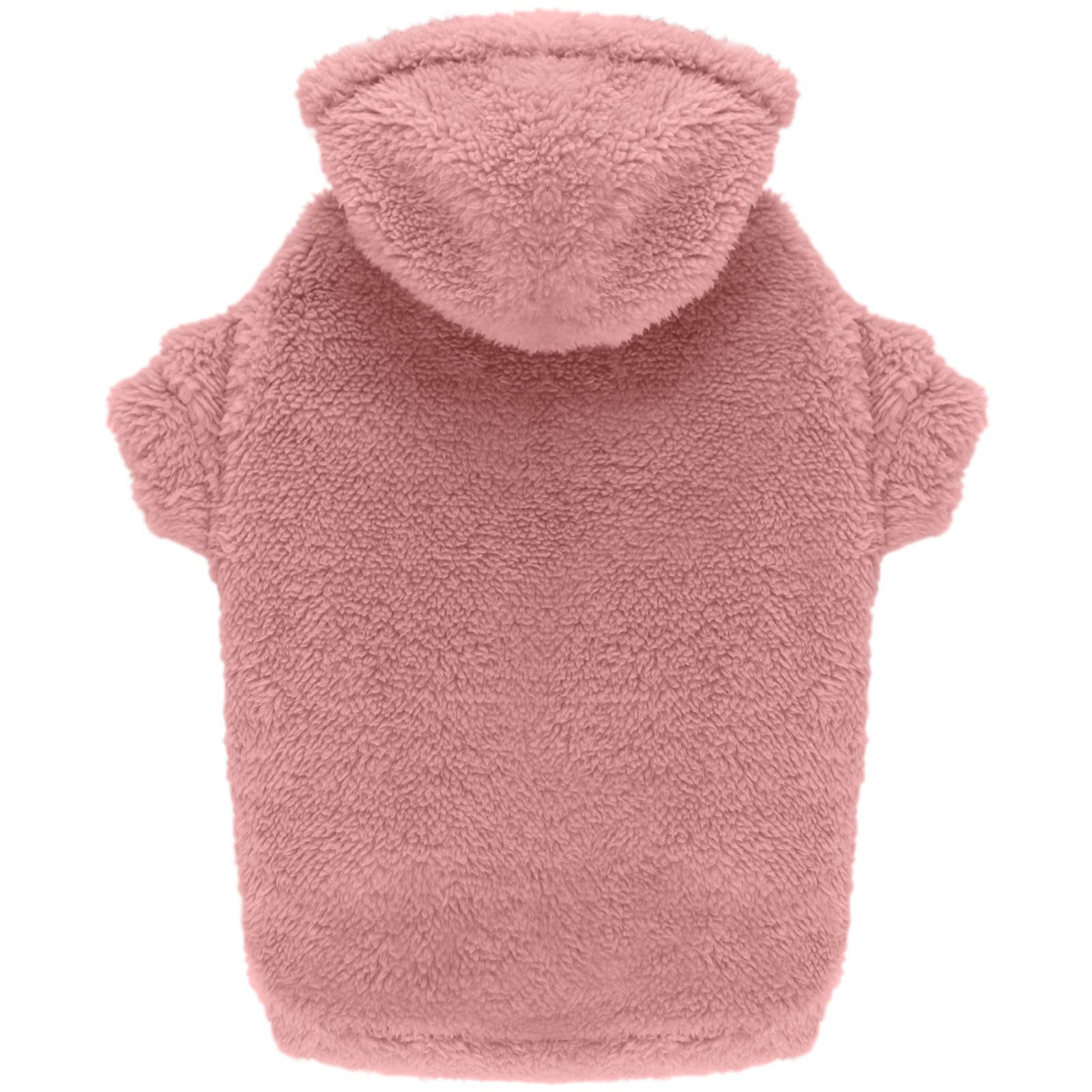 Fuzzy Dog Sweaters for Large Dogs Pet Hoodie Clothes Warm Soft Pet Coats Hooded Sweatshirt Dog Hoodie for Large Dogs(Pink-L)