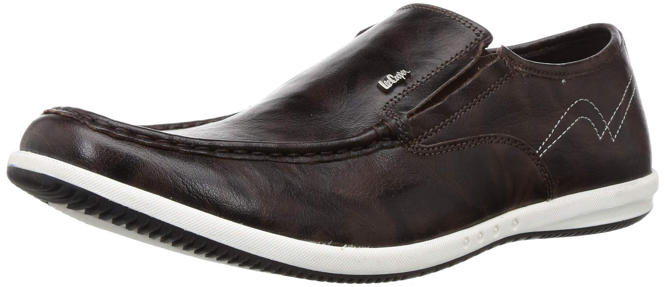Lee Cooper Men Brown Leather Sneakers-6 UK (40 EU) (7 US) (LC1686B1) (B07ZWZ9HH8) Amazon Price History, Amazon Price Tracker