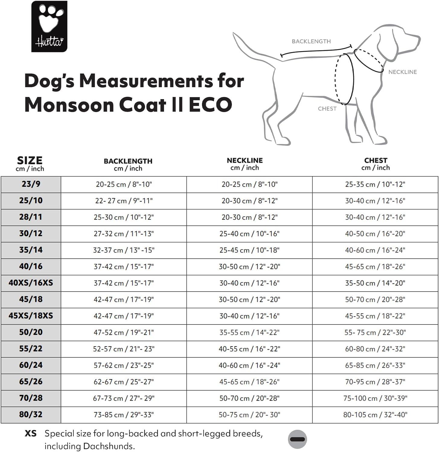 Hurtta Monsoon Coat II ECO, Wet Weather Dog Raincoat Coat, Desert, 26 in