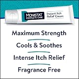 Monistat Instant Itch Relief Cream for Women, Fragrance-Free Formula with Aloe Vera Soothes and Cools Vaginal Itch, 1 Oz