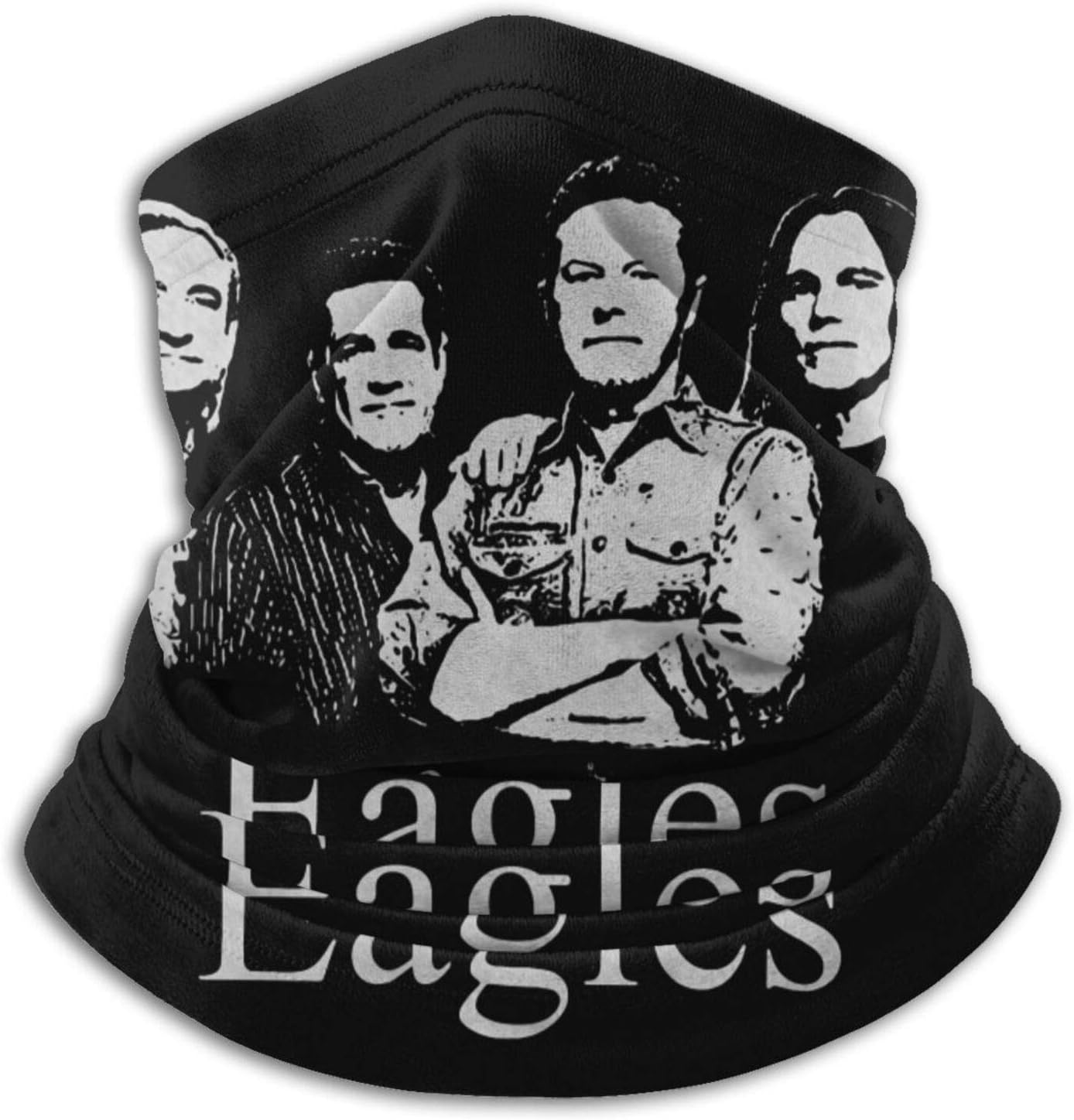 Amazon イーグルスバンドの壁紙 eagles 多機能チューブ型ネックウォーマー 保温 防風 スカーフ バンダナ サイズ調節コードつき 秋 冬 防寒 暖かい フェイスカバー アウトドア