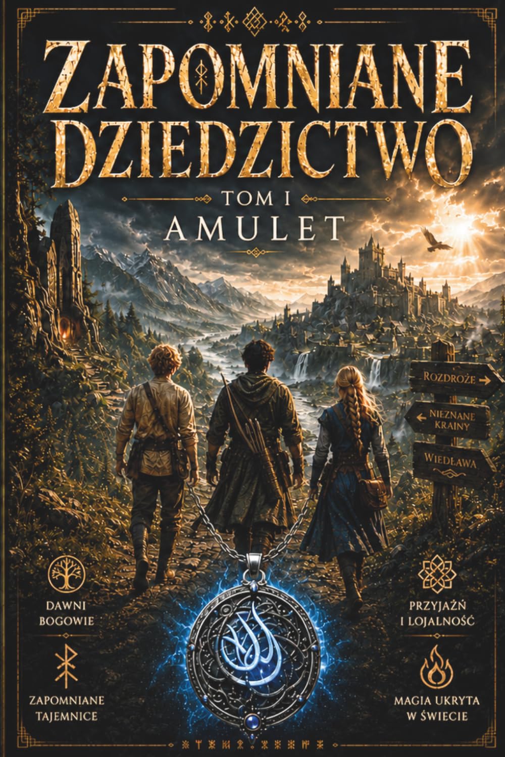 Zapomniane Dziedzictwo, Tom 1: Amulet: Powieść fantasy dla młodych czytelników i dorosłych fanów gatunku o przyjaźni, magii i zapomnianej tajemnicy
