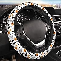 Vista 7 de Funda universal para volante de Halloween de 15 pulgadas, accesorios de automóvil, protector para mujeres y hombres