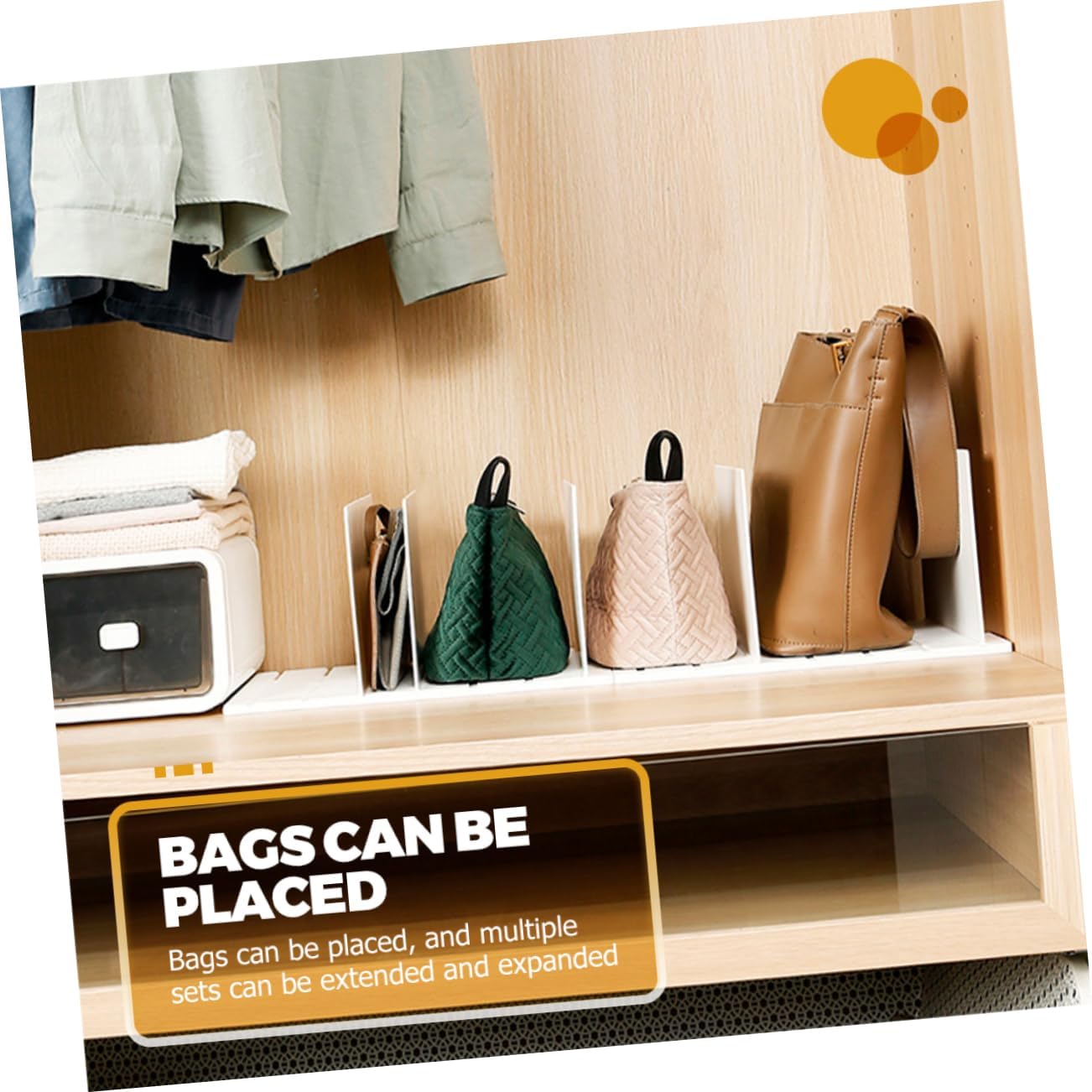 Plastic Closet Shelf Dividers for Closet Organization Storage Separators for Clothing Books and Accessories Versatile Dividers for Wardrobe and Bookshelf Organization