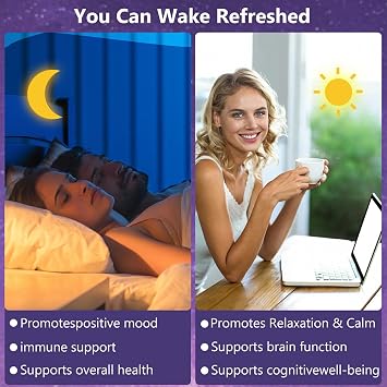 OMOGS Melatonin, Fast Dissolve Melatonin 10mg Tablets, with L-Theanine, L-Glycine & Vitamin, Supports Relaxation & Healthy Sleep Cycles, Strawberry Flavor, 120-Day Supply