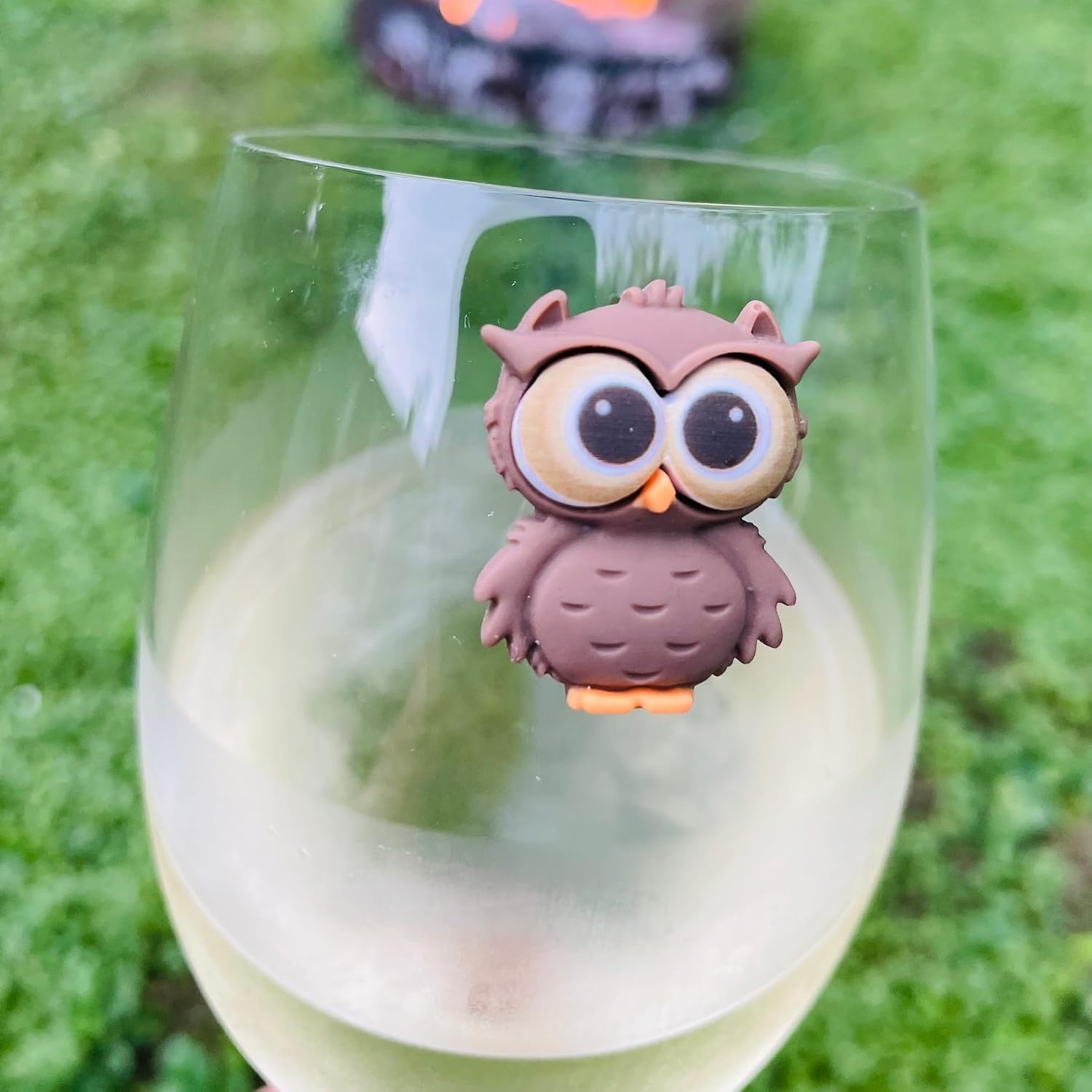 Simply Charmed Halloween Magnetic Wine Glass Charms - Wine Magnet Drink Markers Set of 6 - Works on Stemmed or Stemless Glassware
