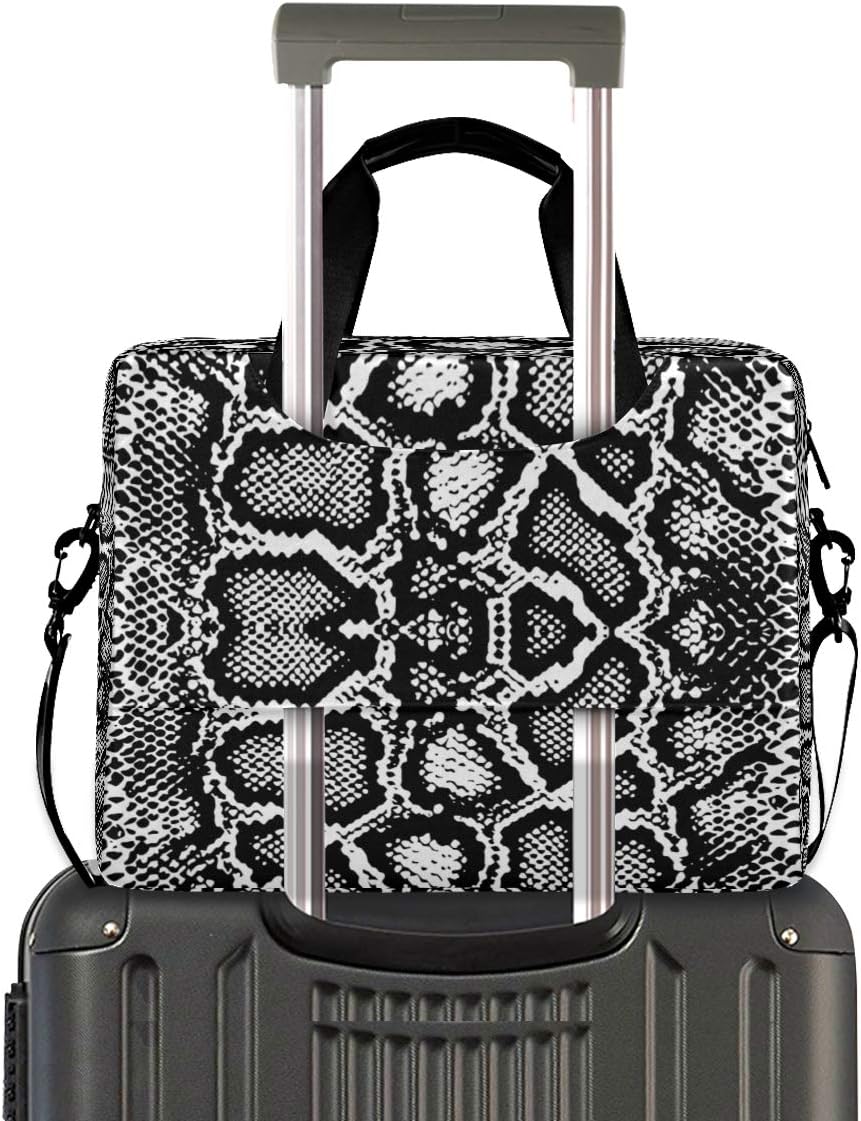 Laptop Bag Animal Snake Skin Laptop Sleeves Case for 13 14 15.6 Inch Computer Tablet Briefcases Carrying Case Shoulder Bag for Work