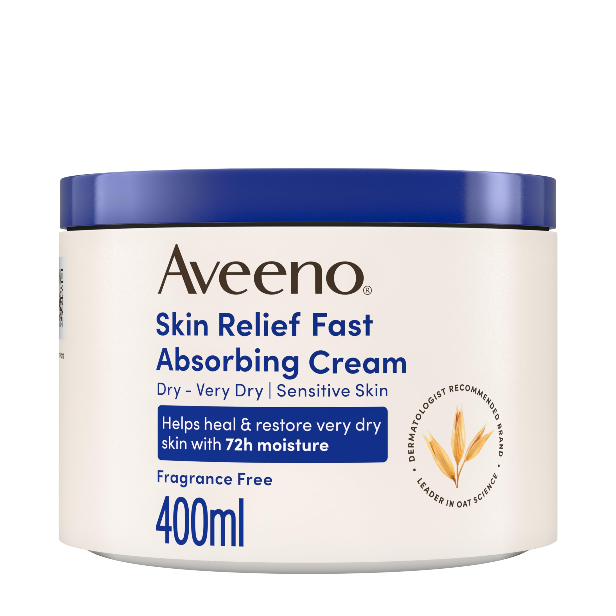 Aveeno Skin Relief Fast Absorbing Cream for Very Dry Sensitive Skin 400ml