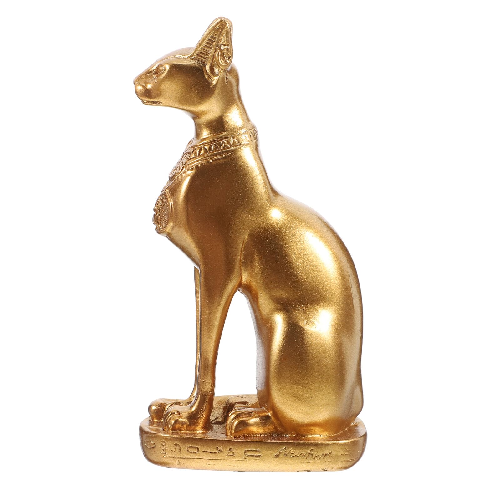 Chat Égyptien décoratif doré pour sublimer votre bureau professionnel